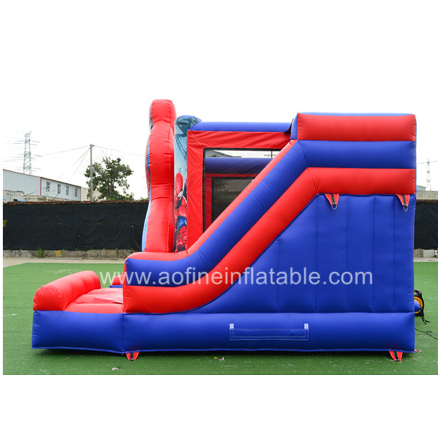 Spiderman Bouncy Castle with Slide Afc02