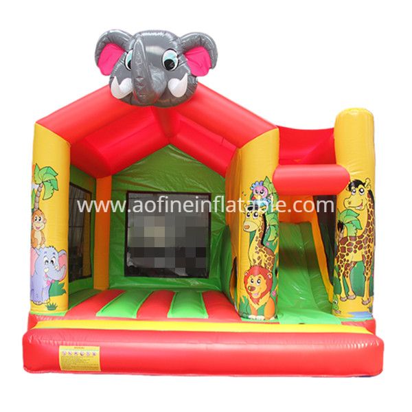 Elephant Inflatable Bounce with Slide Afc47