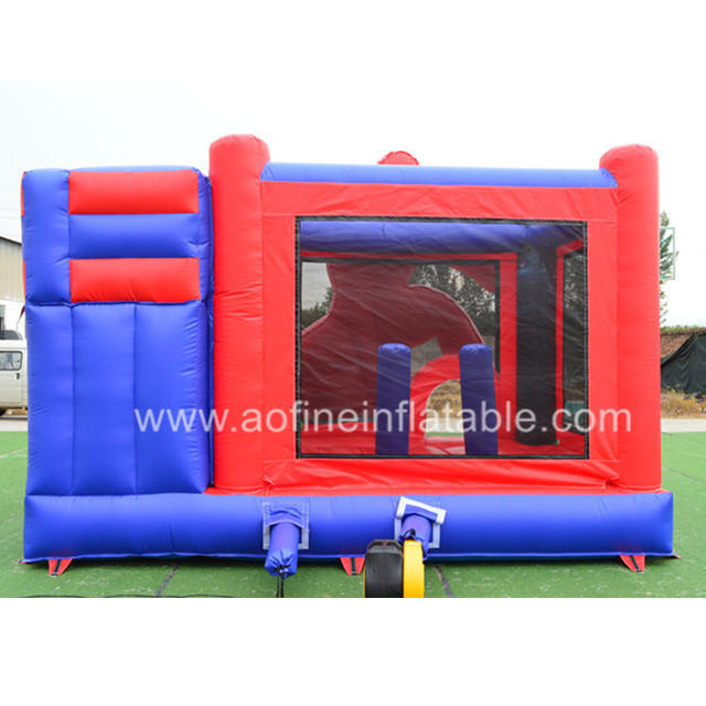 Spiderman Bouncy Castle with Slide Afc02
