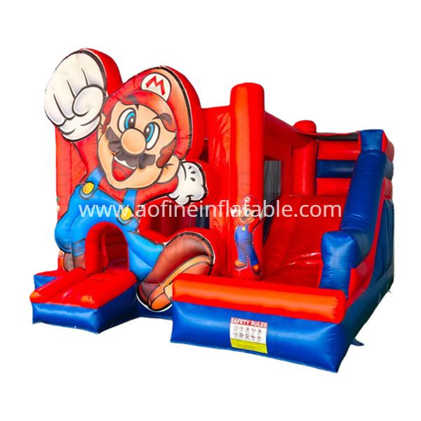 Mario Inflatable Bounce House with Slide Afc55