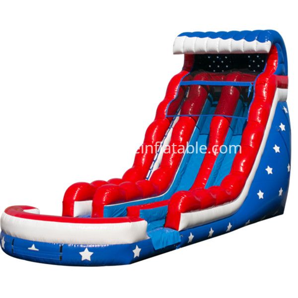 Stars and Stripes Inflatable Water Slide Afs52