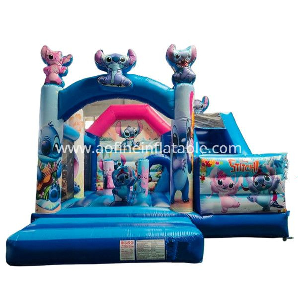 Stitch Jumping Slide Castle Afc34