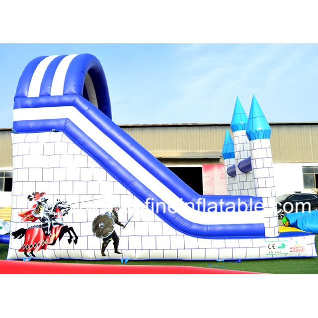 Blue Knight Bouncy Slide Afs31