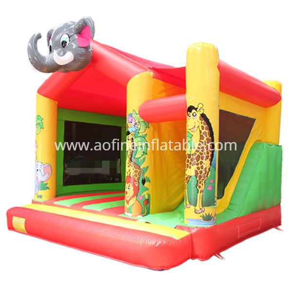 Elephant Inflatable Bounce with Slide Afc47