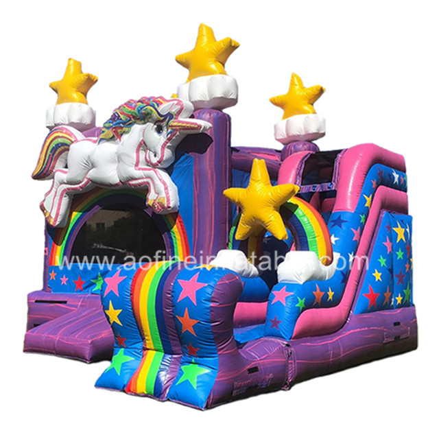 Unicorn Inflatable Bouncer Combo Afc03 