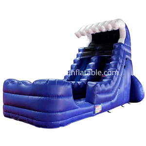 Inflatable Blue Wave Water Slide Afs51