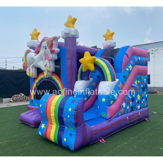 Unicorn Inflatable Bouncer Combo Afc03 