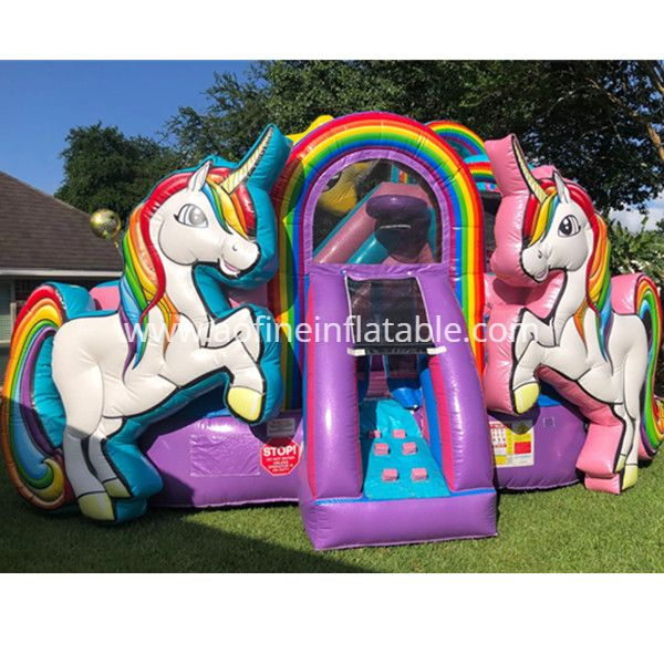 Unicorn Bouncer Playzone With Slide Afc49