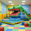 Inflatable Snappy Crocodile Mouth Slide Afs48