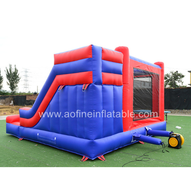 Spiderman Bouncy Castle with Slide Afc02
