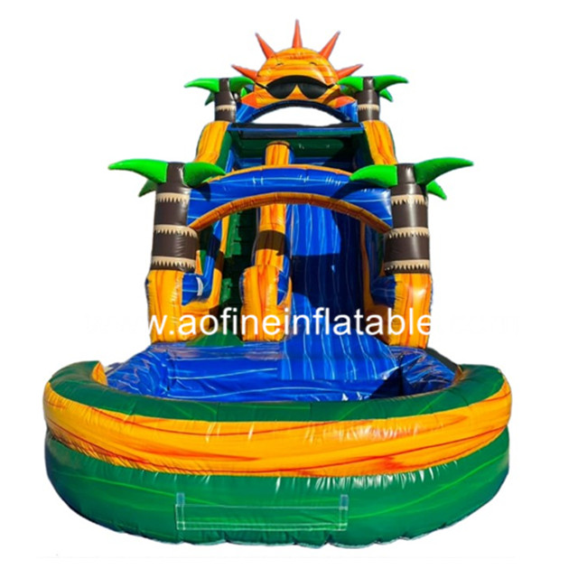 Sun Palm Tree Water Slide Afs27