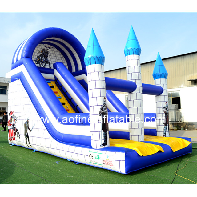 Blue Knight Bouncy Slide Afs31