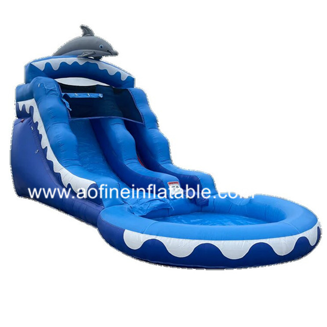 Dolphin Inflatable Water Slide Afs39