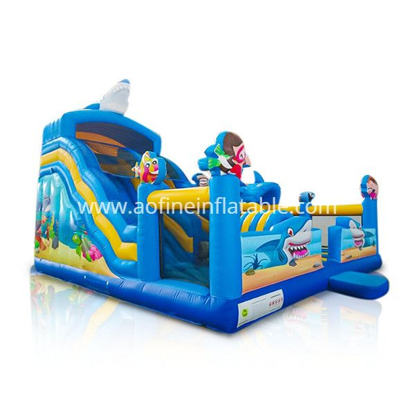 Ocean Shark Inflatable Playground Afl17