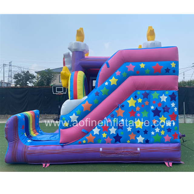 Unicorn Inflatable Bouncer Combo Afc03 