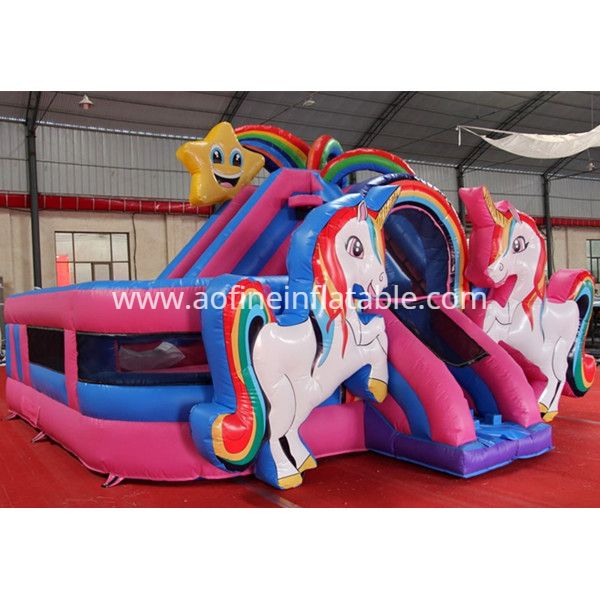 Unicorn Bouncer Playzone With Slide Afc49