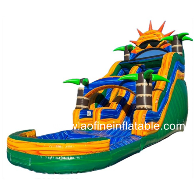 Sun Palm Tree Water Slide Afs27