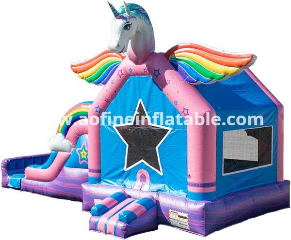 Unicorn Bouncer With Water Slide Afc76