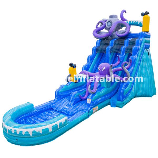Dual Lane Octopus Water Slide Afs57
