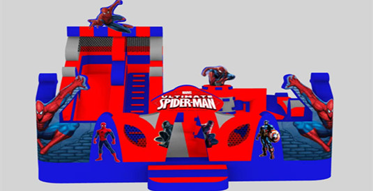 Design Spiderman Inflatable Bouncer for Canda Client