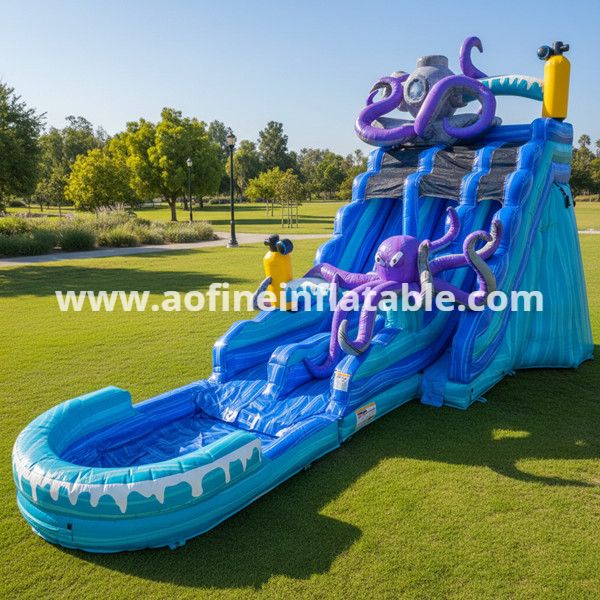 Dual Lane Octopus Water Slide Afs57
